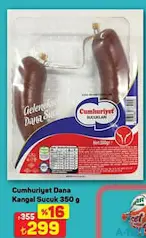 CUMHURİYET DANA KANGAL SUCUK 350 G